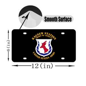 [Made in USA] Custom Aluminum Automotive License Plate 12" x 6" - Army - Kagnew Station - Horn of Africa