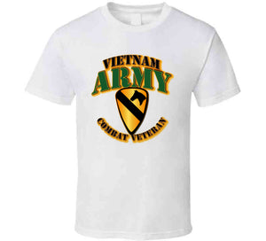 ARMY -  1st Cav - Vietnam - Combat Vet T Shirt