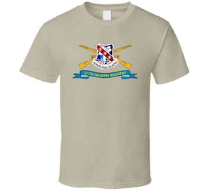 Army - 327th Infantry Regiment - Dui W Br - Ribbon X 300 T Shirt