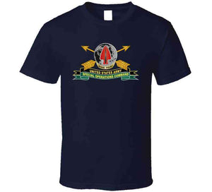 Army - Us Army Special Operations Command - Dui - New W Br - Ribbon X 300 Long Sleeve T Shirt