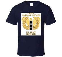 Load image into Gallery viewer, Army - Emblem - Warrant Officer - Cw3 - Retired T Shirt
