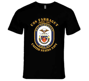 Navy - Uss Farragut, (DDG-99) - T Shirt, Premium and Hoodie
