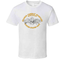 Load image into Gallery viewer, Navy - Seabee Combat Warfare, Specialist Badge, Emblem with Text - T Shirt, Premium and Hoodie
