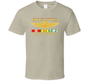 United States Marine Corps (USMC) - Force Recon - Fire, Vietnam Veteran with Vietnam Service Ribbons T Shirt, Premium, Hoodie & Long Sleeve