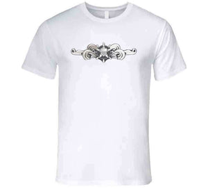 Uscg - Cutterman Badge - Enlisted  - Silver  Wo Txt T Shirt