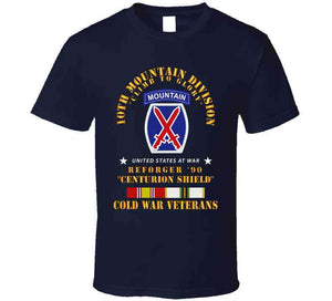 10th Mountain Division - Climb To Glory - Reforger 90, Centurion Shield  - Cold X 300 Hoodie