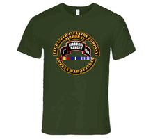Load image into Gallery viewer, SOF - 1st Ranger Infantry Company - Airborne - Korea w SVC Ribbons T Shirt
