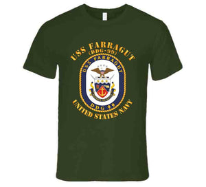 Navy - Uss Farragut, (DDG-99) - T Shirt, Premium and Hoodie