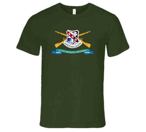 Army - 327th Infantry Regiment - Dui W Br - Ribbon X 300 T Shirt